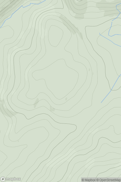 Thumbnail image for Cruach Fearna [Oban to Loch Fyne] showing contour plot for surrounding peak